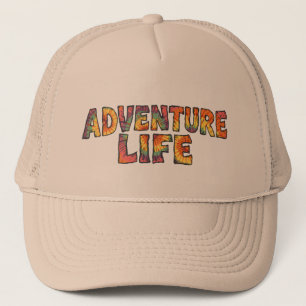 Gorra De Camionero Adventure Life   Gráfico Retro Tie Dye Wanderlust
