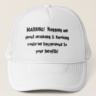 GORRA DE CAMIONERO ¡ADVERTENCIA!