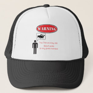 Gorra De Camionero Advertencia divertida de cabra