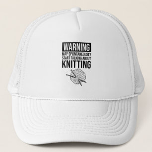 Gorra De Camionero Advertencia: puede empezar a hablar sobre tejido