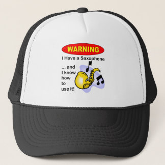 Gorra De Camionero Advertencia. Tengo un saxofón…