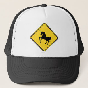 Gorra De Camionero Advertencia Unicornios