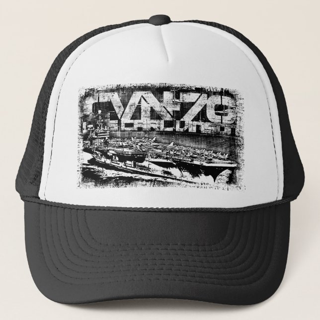 Gorra De Camionero Aerolínea Carl Vinson Trucker Hat (Anverso)
