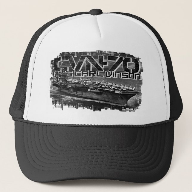Gorra De Camionero Aerolínea Carl Vinson Trucker Hat (Anverso)