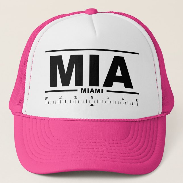 Gorra De Camionero Aeropuerto Internacional de Miami (Anverso)