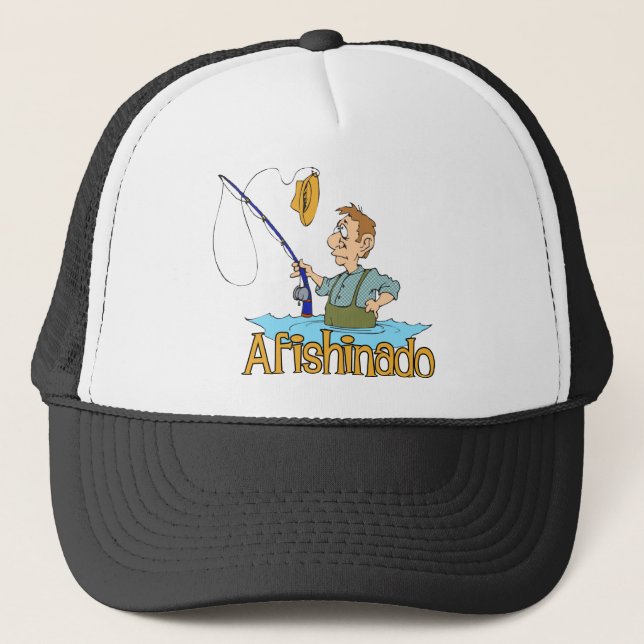 Gorra De Camionero Afishinado es divertido (Anverso)