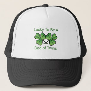 Gorra De Camionero Afortunado para ser papá gemelo