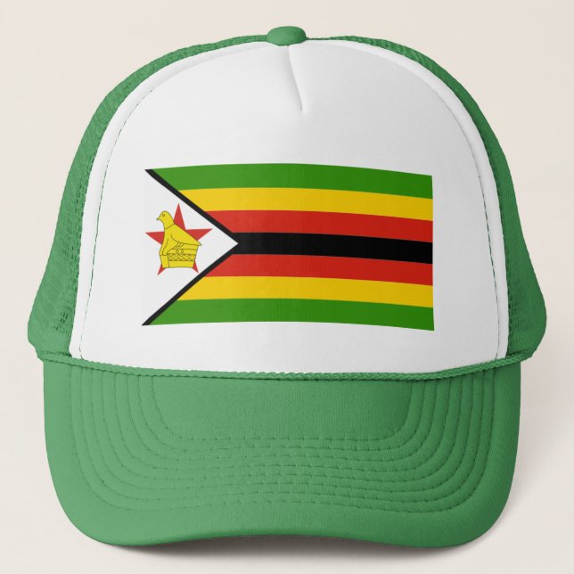 GORRA DE CAMIONERO ÁFRICA: BANDERA DE ZIMBABWE (Anverso)