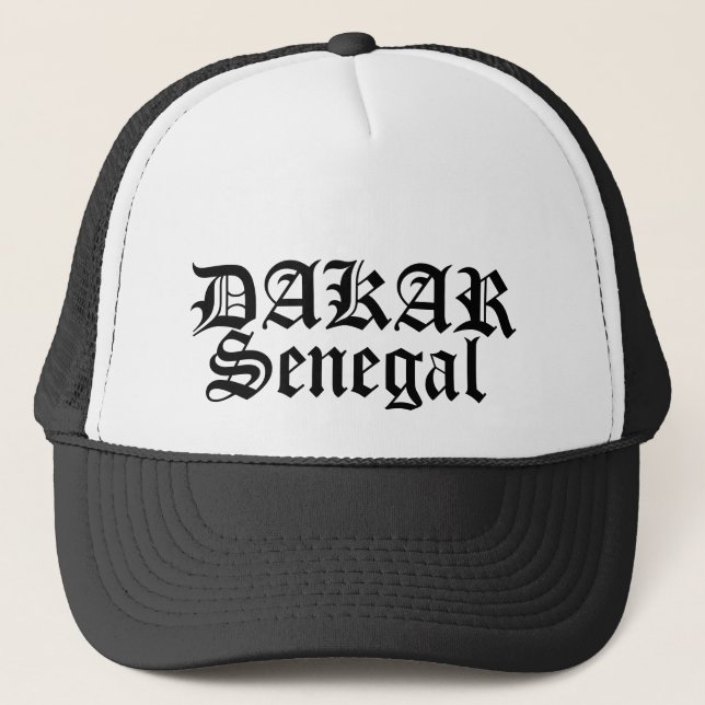 Gorra De Camionero Africankoko DAKAR de encargo, Senegal (Anverso)