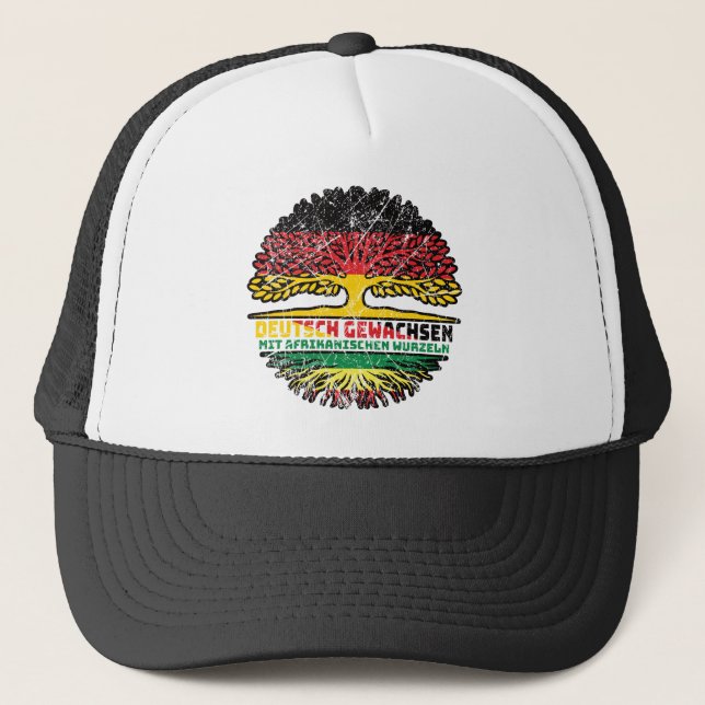 Gorra De Camionero Afrika Afrikanisch Deutsch Deutschland Baum Wurzel (Anverso)