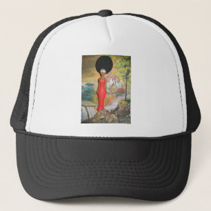 Gorra De Camionero Afro Glam: Una belleza eterna
