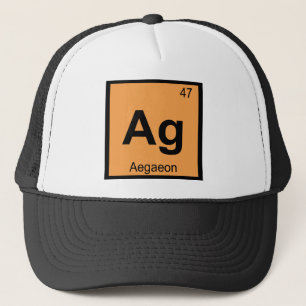 Gorra De Camionero Ag - Aegaeon Símbolo de la tabla periódica de quím