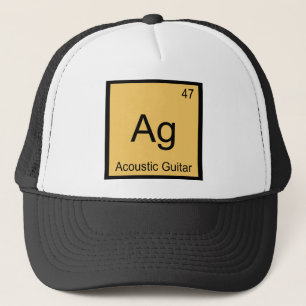 Gorra De Camionero Ag - Camiseta del símbolo del elemento de química