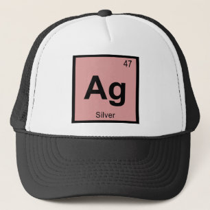 Gorra De Camionero Ag - Símbolo de tabla periódica de química plat
