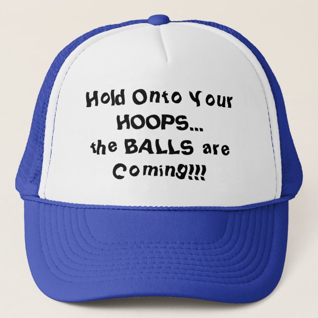 Gorra De Camionero Agarra Tus Aros Humor de Baloncesto (Anverso)