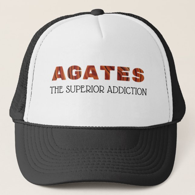 Gorra De Camionero Agates: The Superior Addiction Funny Rockhound (Anverso)