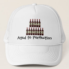 Gorra De Camionero Aged to Perfection Wine Lover Feliz cumpleaños