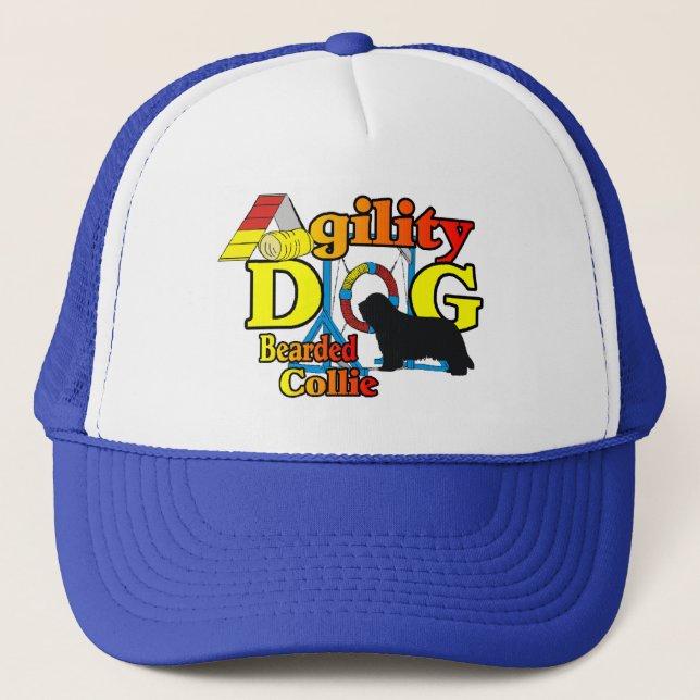 Gorra De Camionero Agility Bearded Collie (Anverso)
