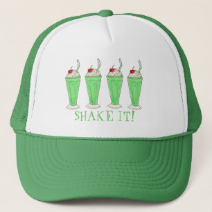 Gorra De Camionero ¡Agitarlo! Shamrock St. Patrick's Day Milkshake