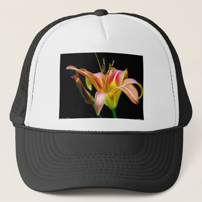 Gorra De Camionero Agradable Tawny Daylily II Aparatos y Regalos (Anverso)