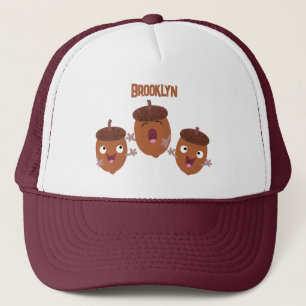 Gorra De Camionero Agradables bellotas cantando personalizado para lo