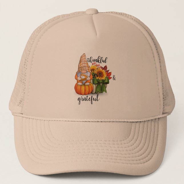 Gorra de camionero agradecida y agradecido (Anverso)