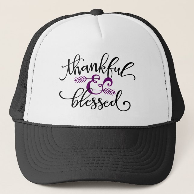 Gorra de camionero agradecida y bendita (Anverso)
