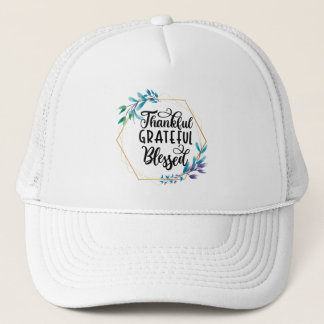 Gorra De Camionero Agradecidos, agradecidos y bendecidos