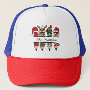 Gorra De Camionero Agradecimiento a Maestros Navidad Nombre Personali