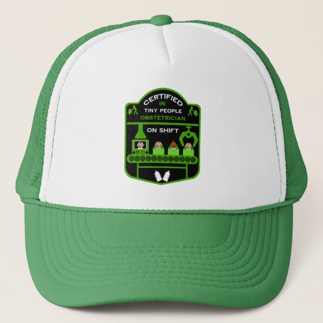Gorra De Camionero Agradecimiento Obstetricista Y Gracias (Anverso)