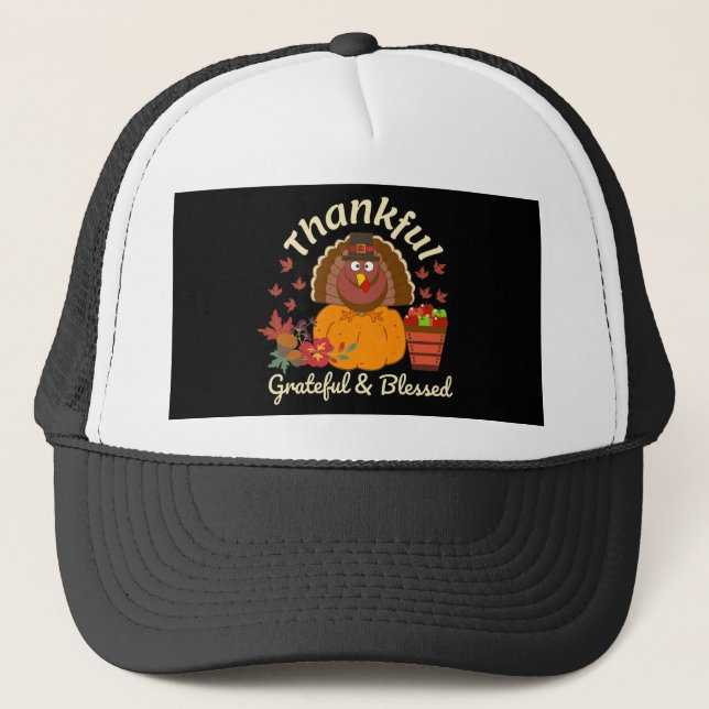 Gorra De Camionero Agradecimiento y bendición de agradecimiento (Anverso)