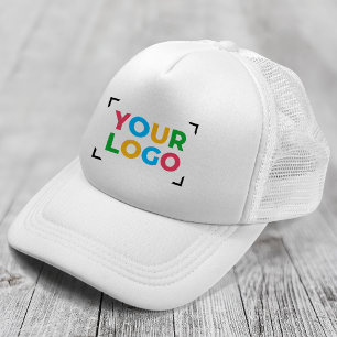Gorra De Camionero Agrega tu logo Simple Promocional Empresarial Blan