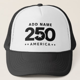 Gorra De Camionero Agrega tu nombre personalizado 250 Día de la Indep