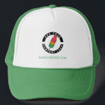 Gorra De Camionero Agregar empleado de empresa con logotipo de marca<br><div class="desc">Añada su logotipo de marca y texto personalizado a este sombrero de camionero perfecto para crear conciencia de marca o como medio publicitario. Disponible en otros colores y tamaños. No hay cantidad mínima de pedido ni cargo de instalación.</div>