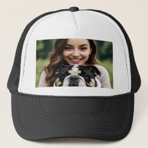 Gorra De Camionero Agregar foto de Bulldog Personalizar