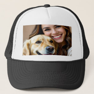 Gorra De Camionero Agregar foto de Golden Retriever Personalizar