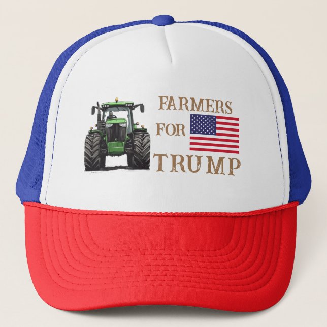 Gorra De Camionero Agricultores para camionero de Trump 2024 (Anverso)