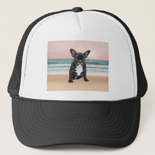 Gorra De Camionero Agua dulce de Bulldog francés (Anverso)