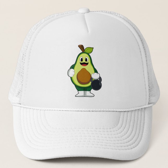 Gorra De Camionero Aguacate en la formación de la fuerza con campanas (Anverso)