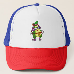 Gorra De Camionero Aguacate en Música con Auriculares