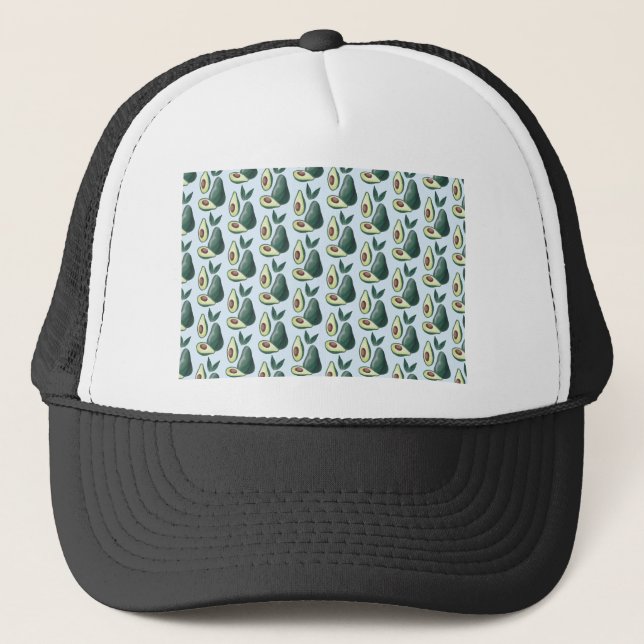Gorra De Camionero aguacates acuarelas (Anverso)