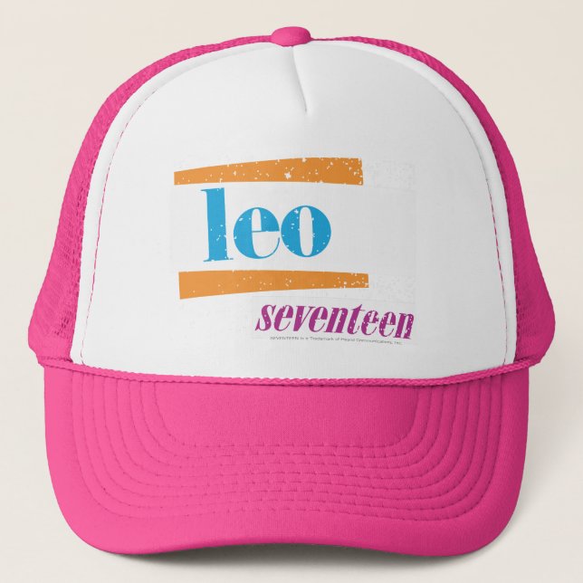 Gorra De Camionero Aguamarina de Leo (Anverso)