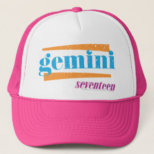 Gorra De Camionero Aguamarina de los géminis