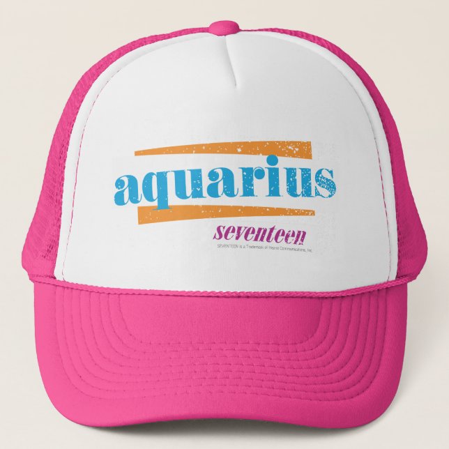 Gorra De Camionero Aguamarina del acuario (Anverso)