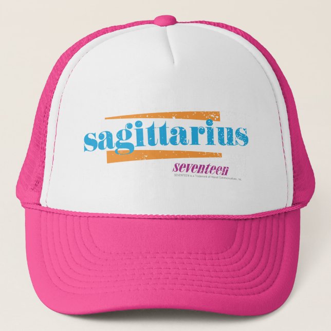 Gorra De Camionero Aguamarina del sagitario (Anverso)