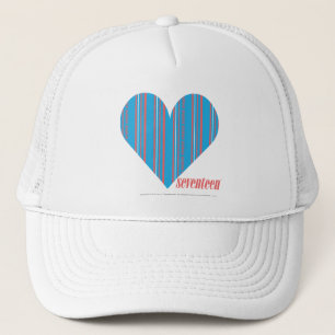 Gorra De Camionero Aguamarina fina 3 de las rayas
