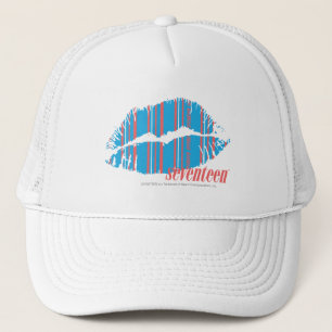 Gorra De Camionero Aguamarina fina de las rayas