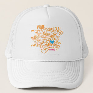 Gorra De Camionero Aguamarina/naranja de la pintada