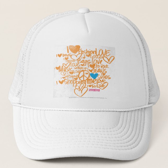 Gorra De Camionero Aguamarina/naranja de la pintada (Anverso)