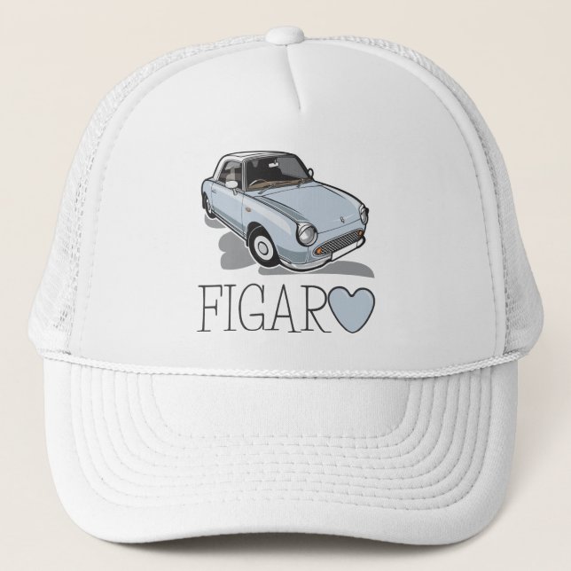 Gorra De Camionero Aguamarina pálida de Nissan Figaro (Anverso)